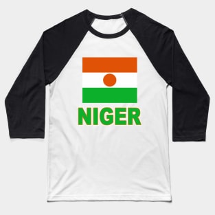 The Pride of Niger - National Flag Design Baseball T-Shirt